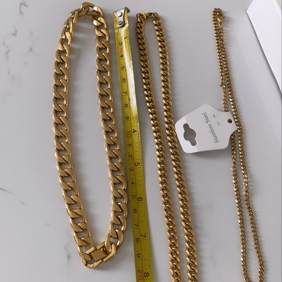 Cuban chain set of 3 - Picture 4 of 4